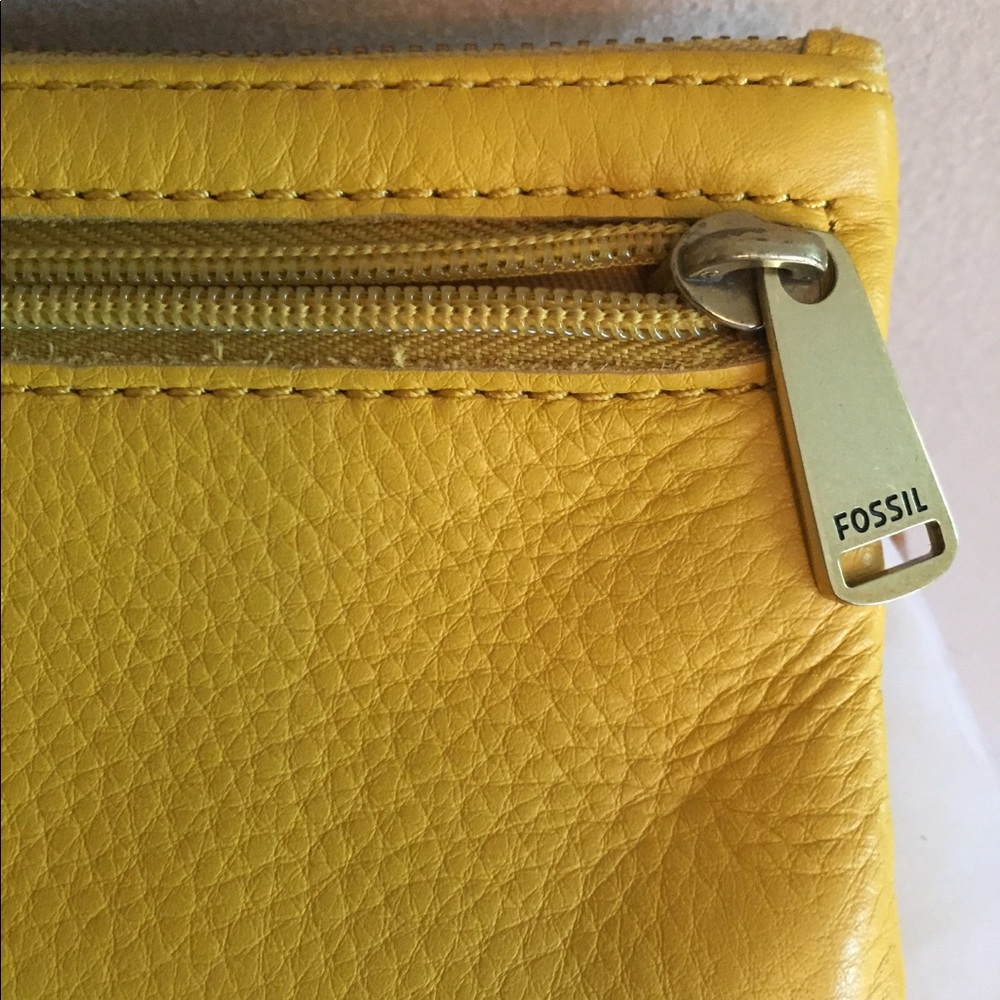 Leather wallet by Fossil